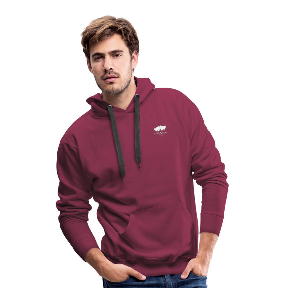 Sweat-shirt à capuche Premium pour hommes - bordeaux