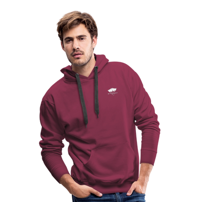 Sweat-shirt à capuche Premium pour hommes - bordeaux