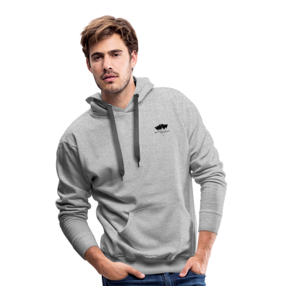 Sweat-shirt à capuche Premium pour hommes - gris chiné