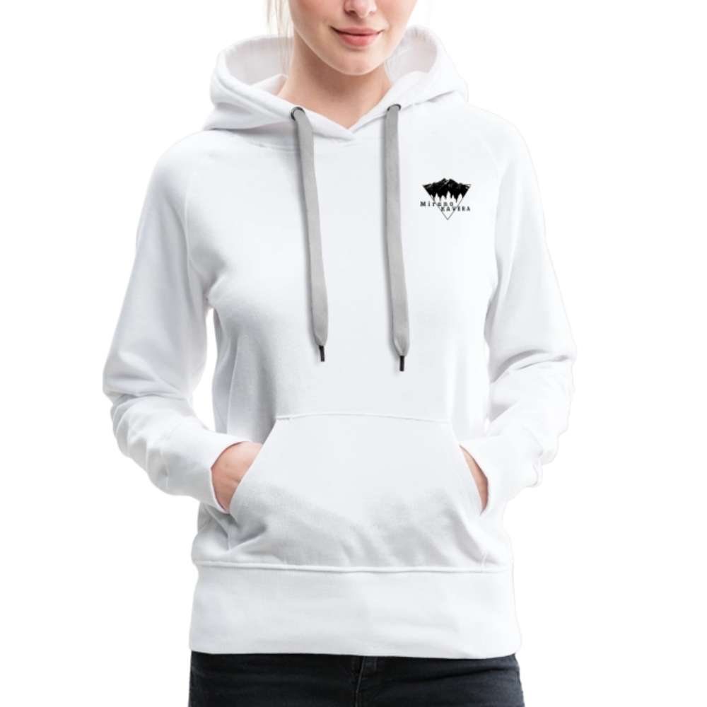 Sweat-shirt à capuche femmes - blanc