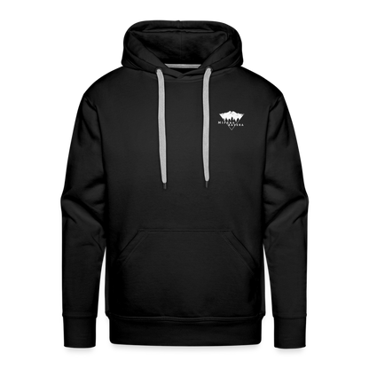 Sweat-shirt à capuche Premium pour hommes - noir