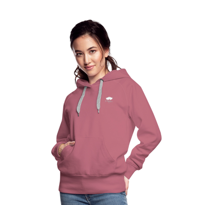 Sweat-shirt à capuche femmes - mauve