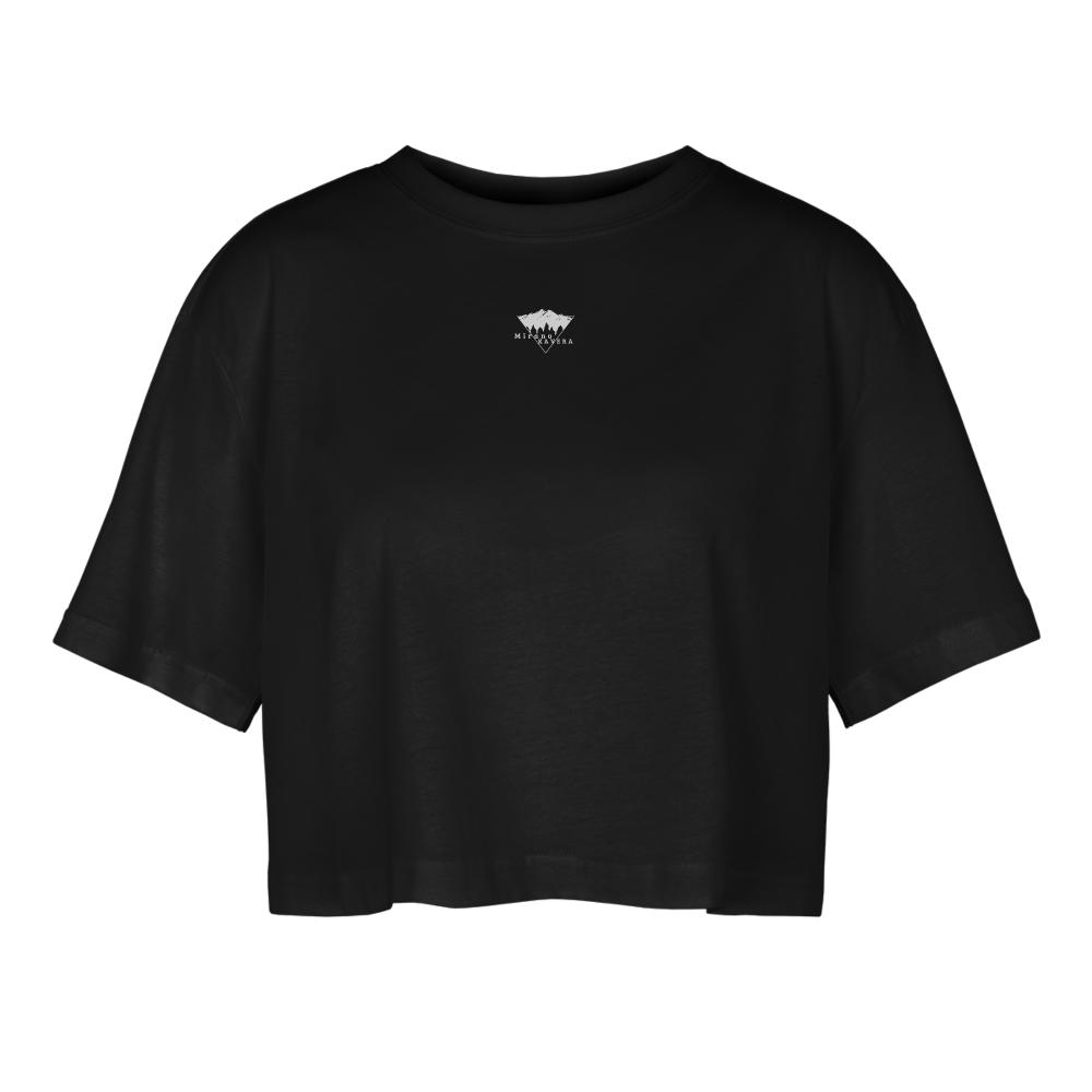 T-shirt court oversize Femme - noir