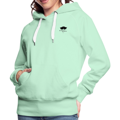 Sweat-shirt à capuche femmes - vert clair menthe