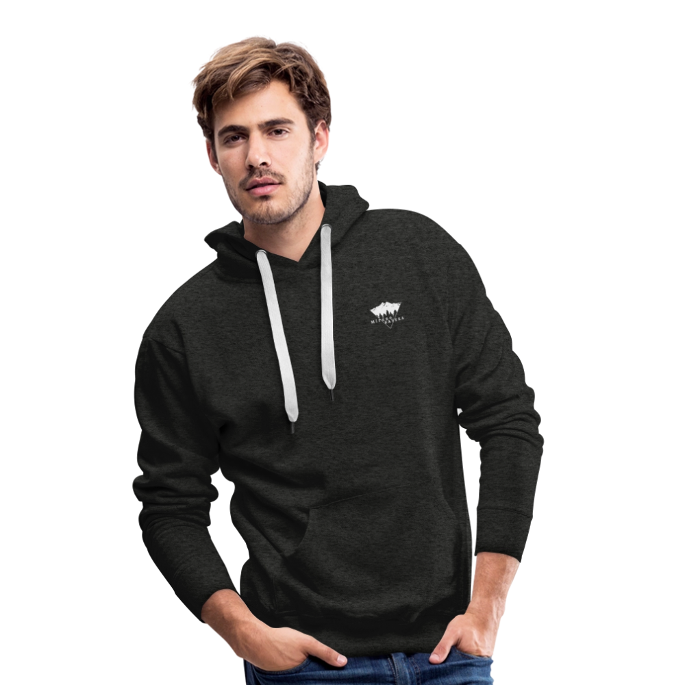 Sweat-shirt à capuche Premium pour hommes - charbon