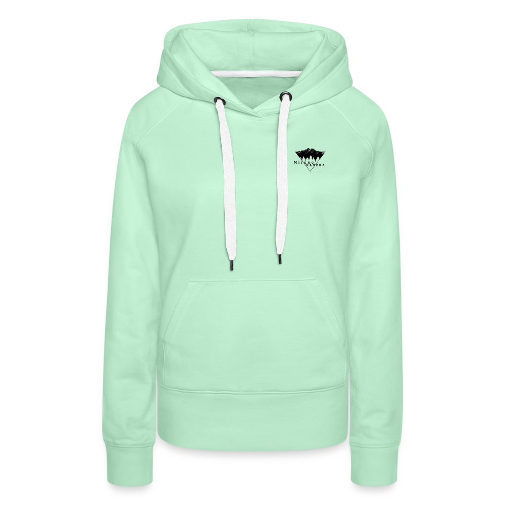 Sweat-shirt à capuche femmes - vert clair menthe