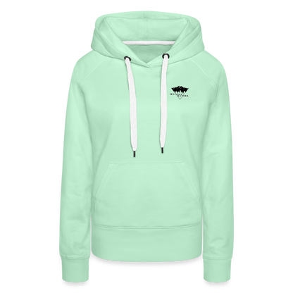 Sweat-shirt à capuche femmes - vert clair menthe