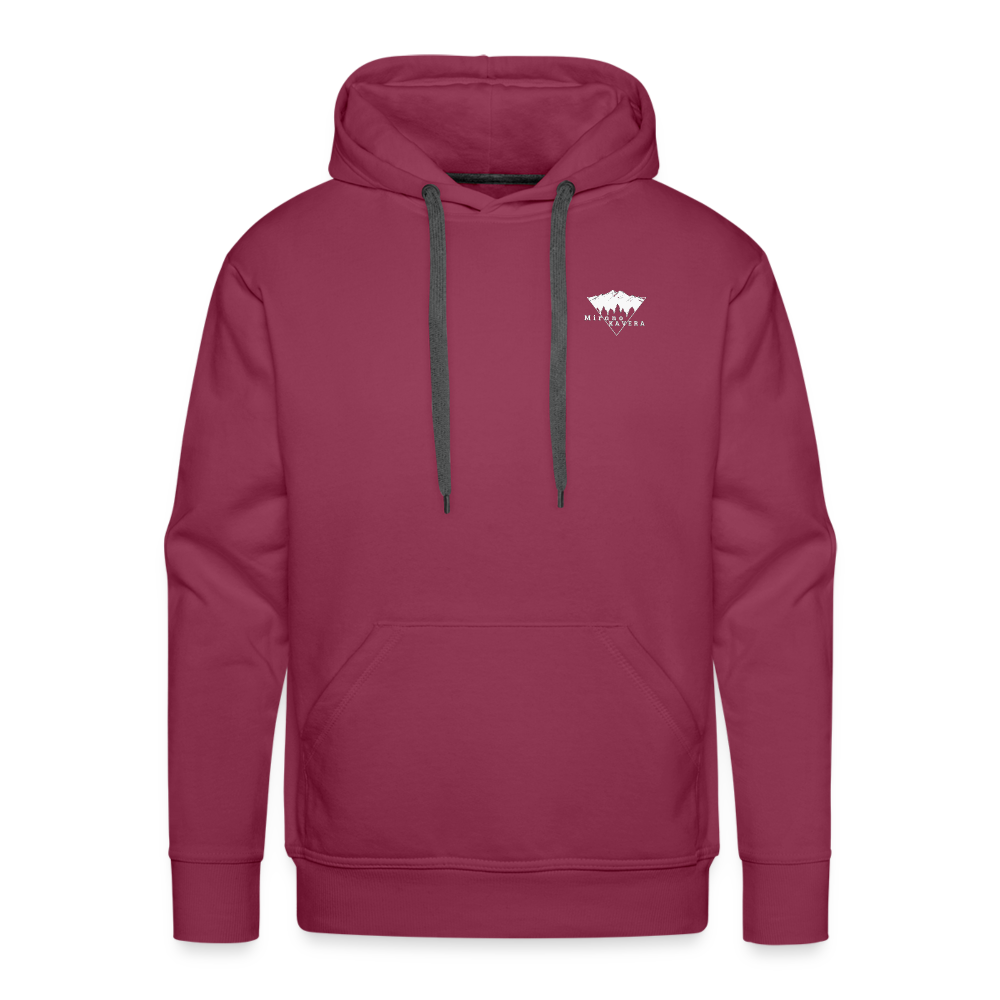 Sweat-shirt à capuche Premium pour hommes - bordeaux