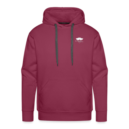 Sweat-shirt à capuche Premium pour hommes - bordeaux